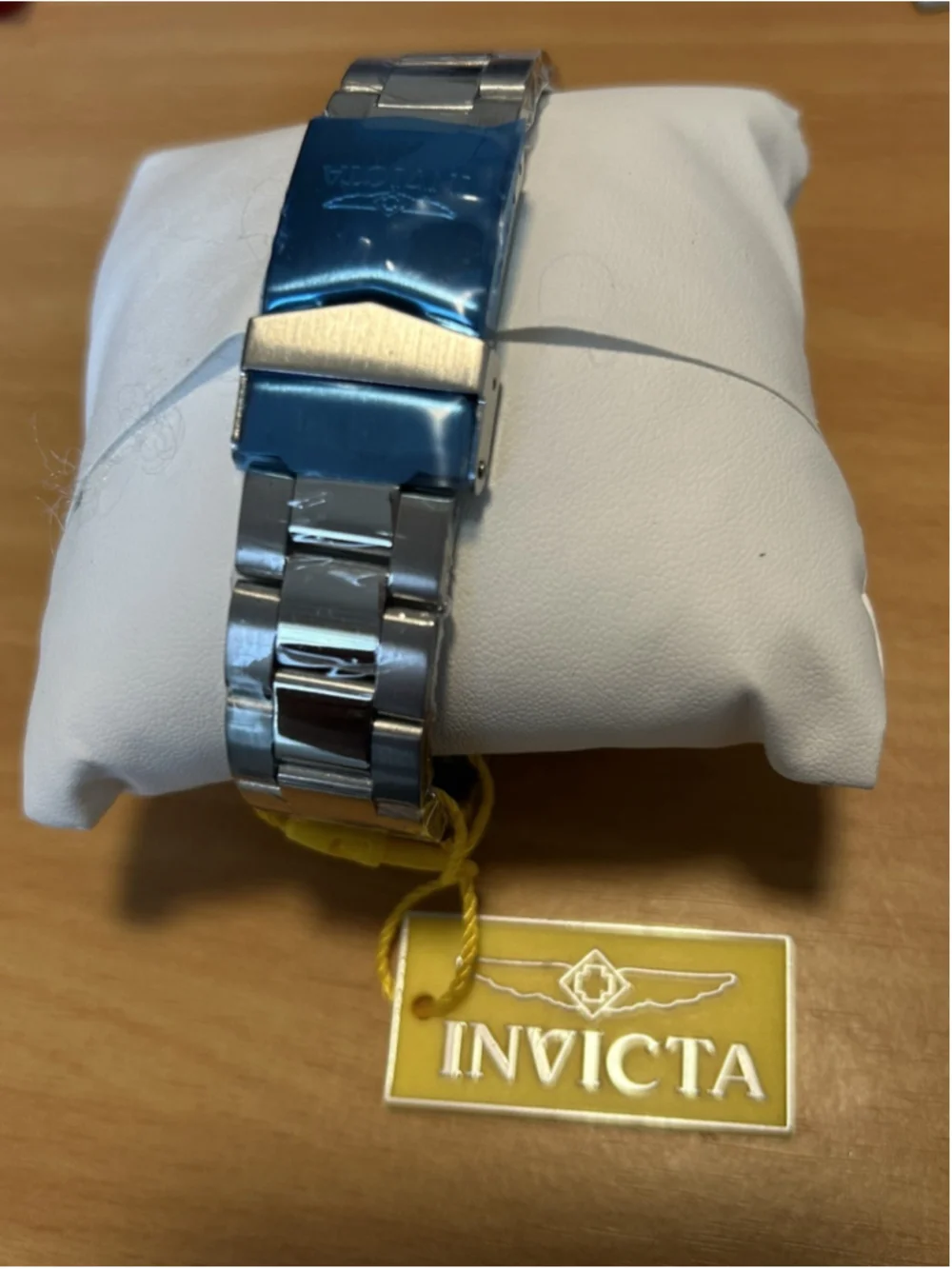 Invicta Model #49341 Men's Watch w/Silver Band and Blue Face Singapore Movement